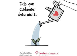 Grupo Bradesco Seguros e @lifeonadraw juntas pelo cuidado nas redes sociais